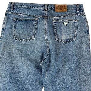 Vintage 90s Guess Jeans Georges Marciano Made USA Denim Blue Tapered Mens 40x32